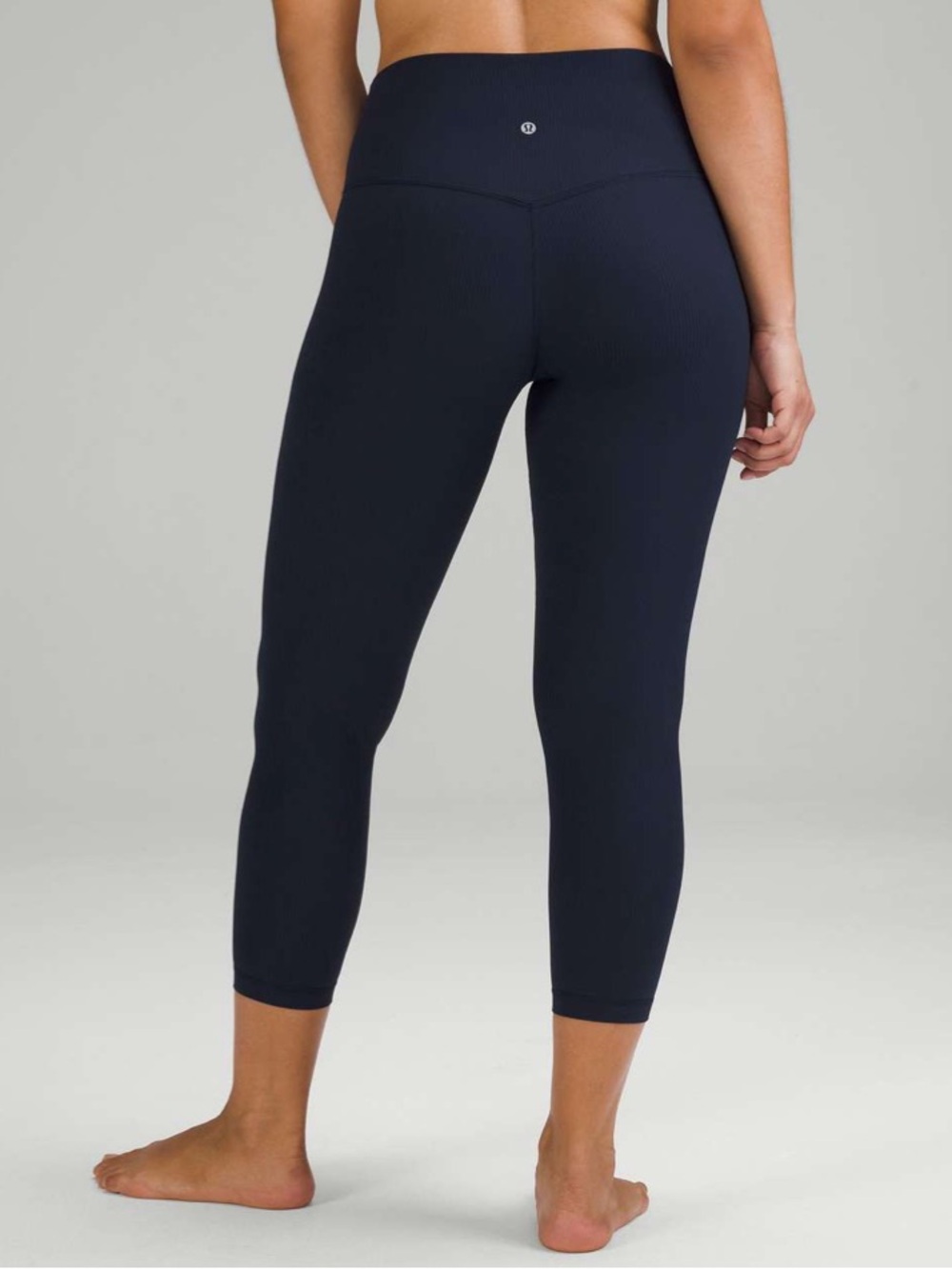 Like New Lululemon Align Ribbed High-Rise Pant 25". Color True Navy. Size 10